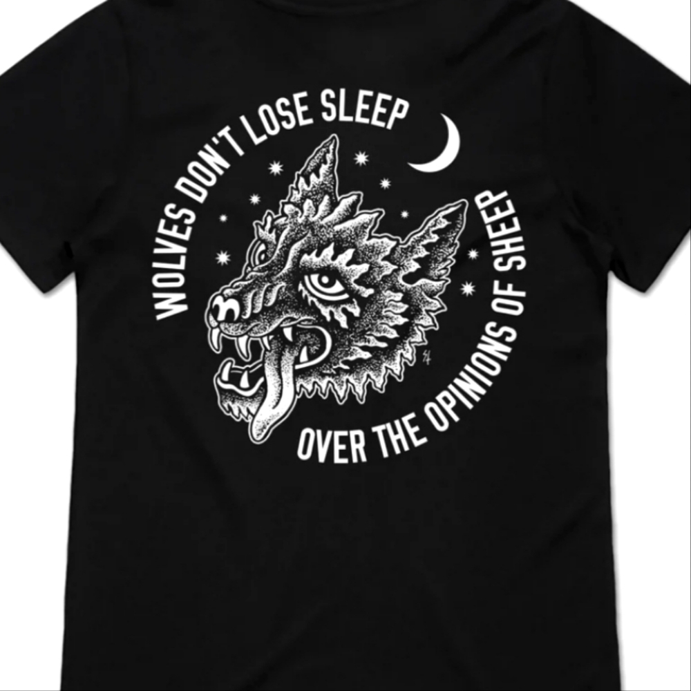 Sketchy Tank - Lurking Class 'wolves don't loose sleep' womens tee